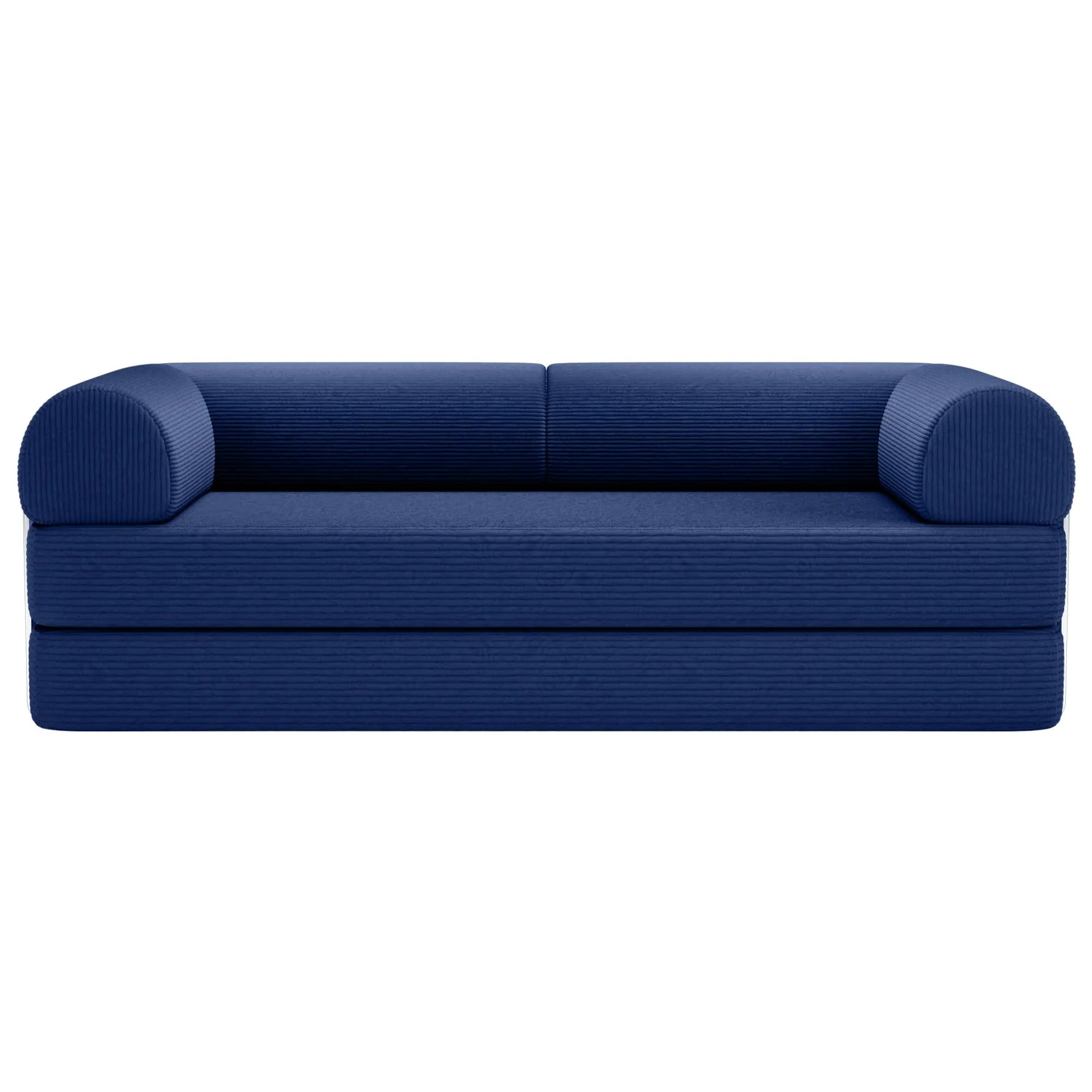 Primyhome Large Navy Blue convertible foldable sofa bed