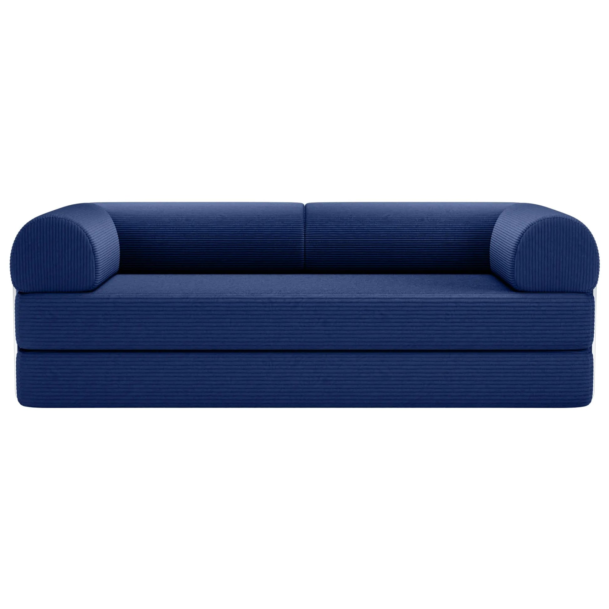 Primyhome Large Navy Blue convertible foldable sofa bed