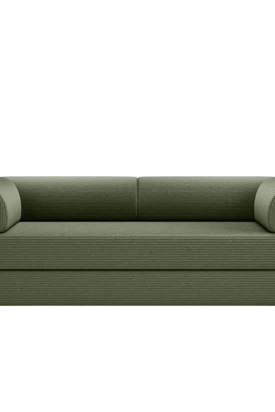 Primyhome Large Olive Green convertible foldable sofa bed