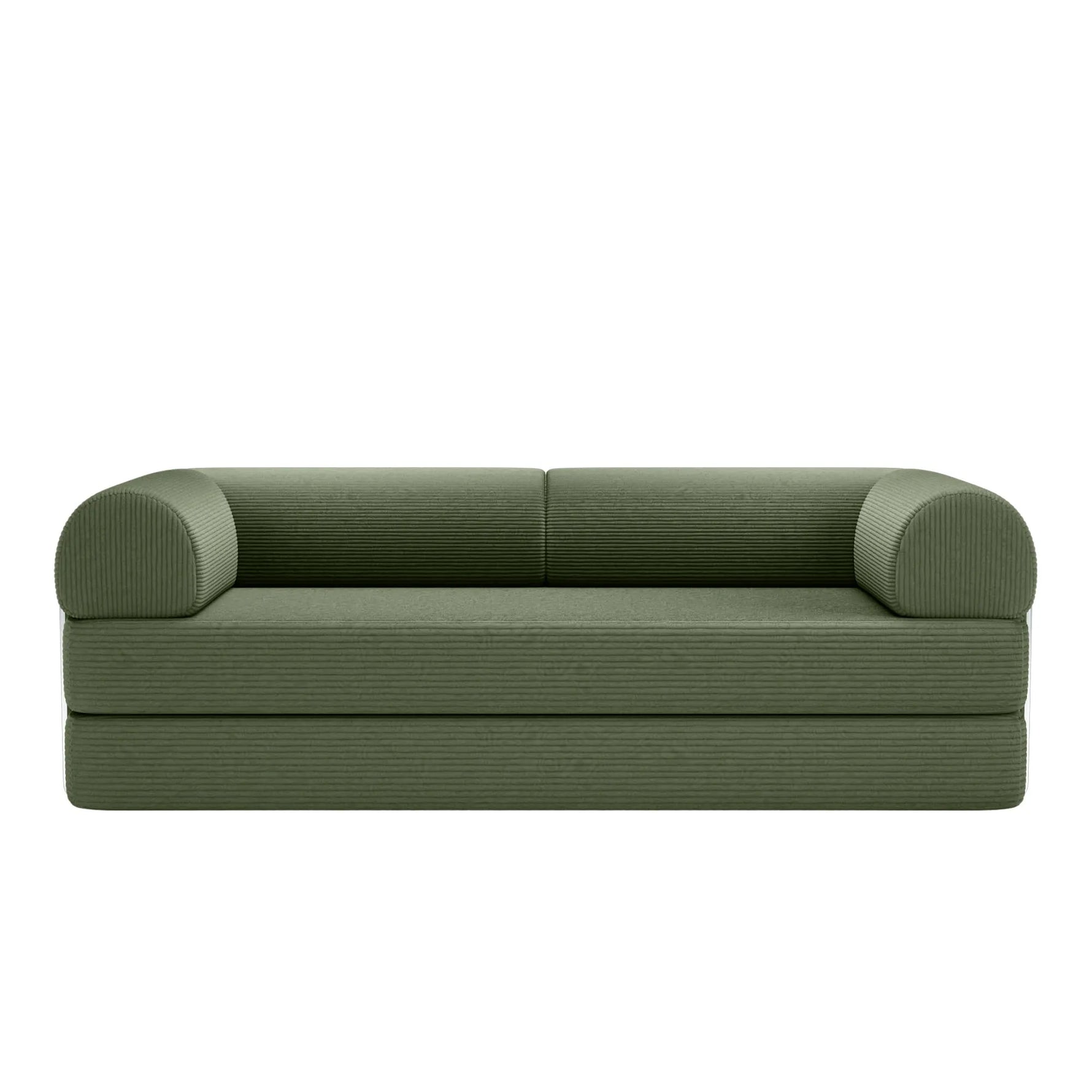 Primyhome Large Olive Green convertible foldable sofa bed