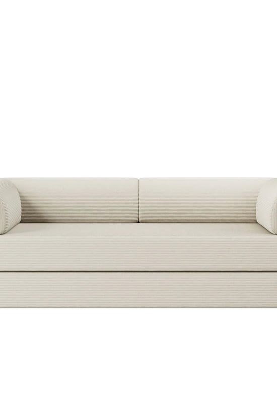 Primyhome Large White convertible foldable sofa bed