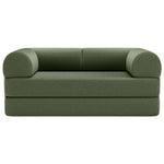 Primyhome mid-size Olive Green convertible foldable sofa bed