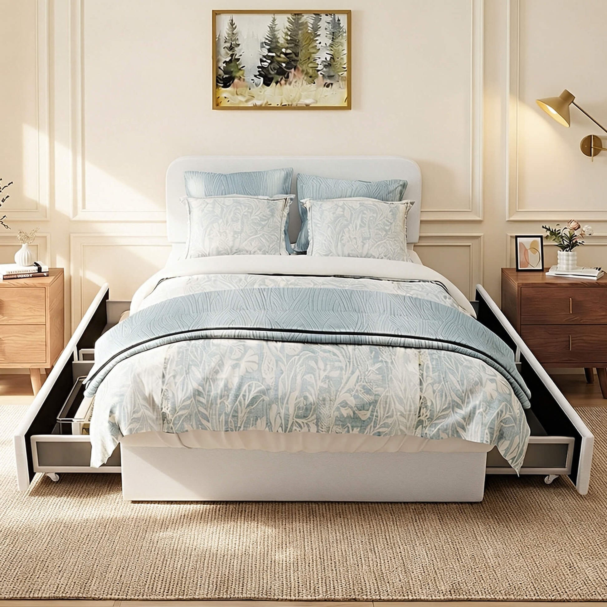 Nuvora Bed with Spacious Storage Drawers