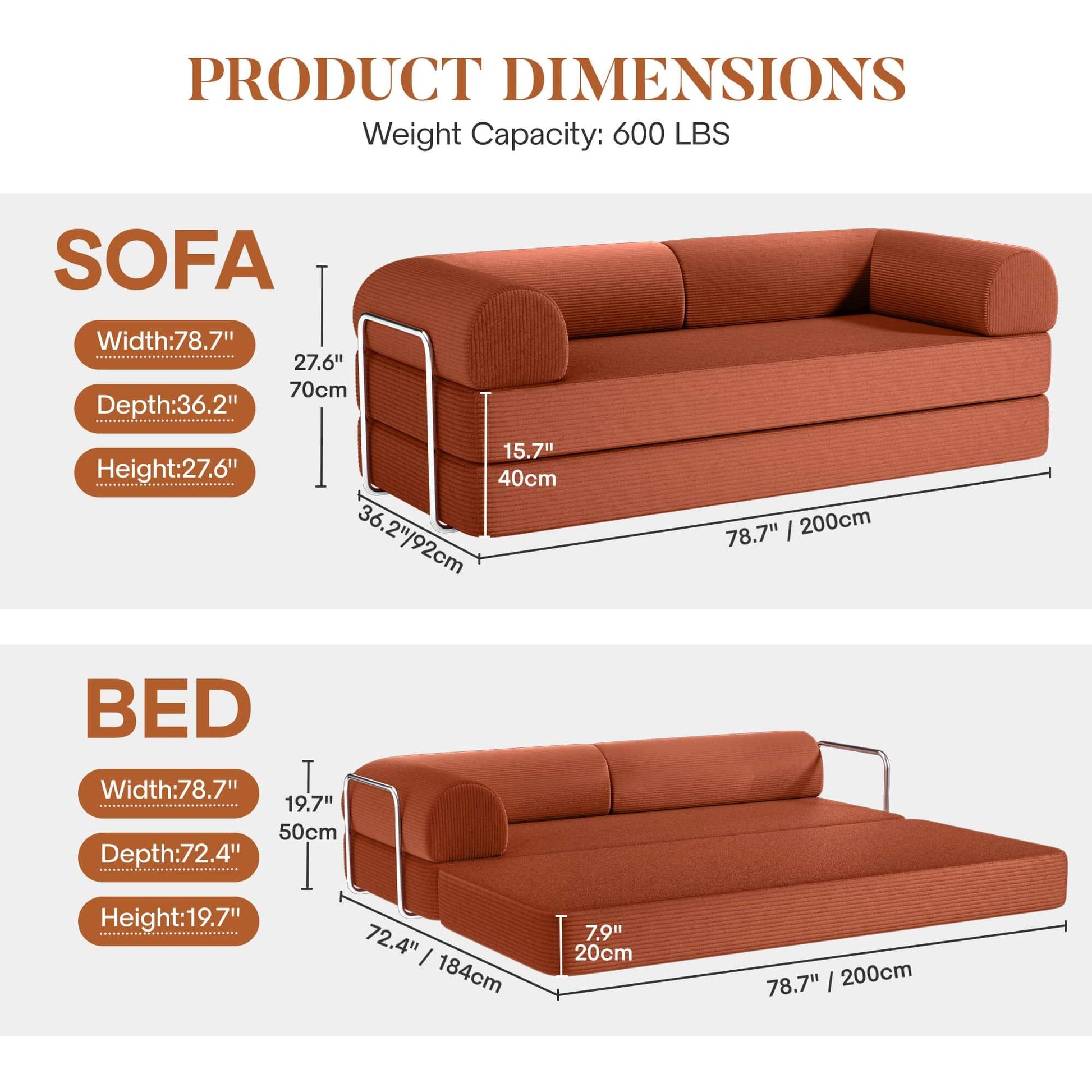 Combination Corner Sofa with High-Rebound Density Sponge