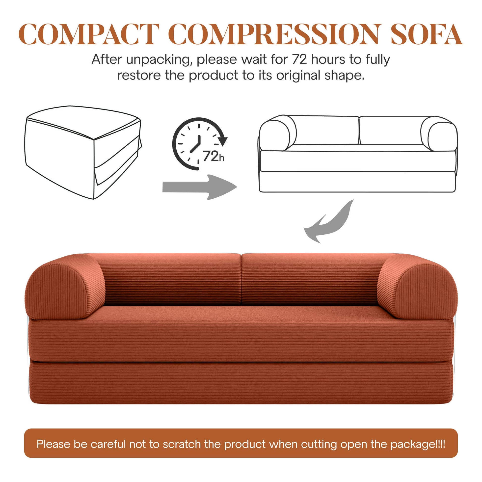 Combination Corner Sofa with High-Rebound Density Sponge