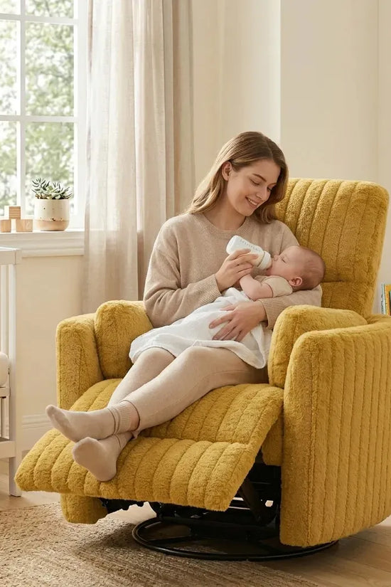 Nursery Power Glider Recliner Chair with USB Ports and Footrest
