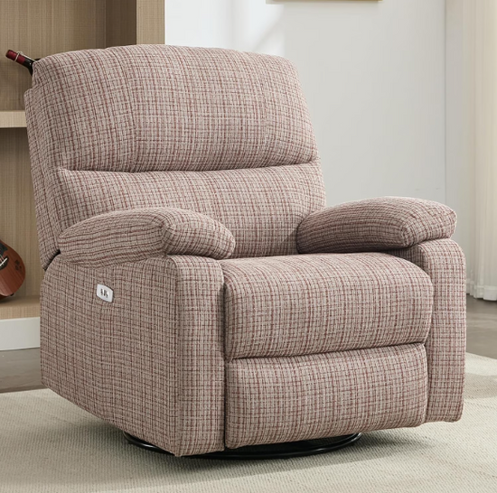 Power Swivel Rocker Recliner Rocking Chair with USB Port Infinite Position